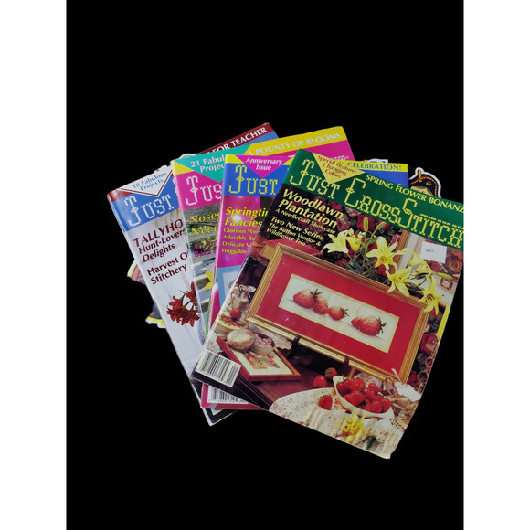 Bundle of Just Cross Stitch magazines 1990 - Picture 1 of 1